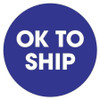 TAPE LOGIC DL1261 2" CIRCLE - "OK TO SHIP" BLUE LABELS