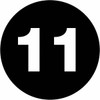TAPE LOGIC DL6763 1" CIRCLE - "11" (BLACK) NUMBER LABELS