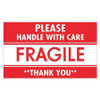 TAPE LOGIC SCL536 3" X 5" - "FRAGILE - HANDLE WITH CARE" L