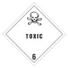TAPE LOGIC DL5181 4" X 4" - "TOXIC - 6" LABELS