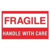 TAPE LOGIC DL1070 3" X 5" - "FRAGILE - HANDLE WITH CARE" L