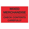 TAPE LOGIC DL1111 3" X 5" - "MIXED MERCHANDISE - CHECK CON