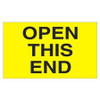 TAPE LOGIC DL2761 3" X 5" - "OPEN THIS END" (FLUORESCENT Y