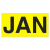 TAPE LOGIC DL6702 3" X 6" - "JAN" (FLUORESCENT YELLOW) MON
