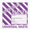 TAPE LOGIC DL1303 6" X 6" - "UNIVERSAL WASTE" LABELS