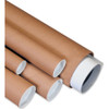 BOX PARTNERS P2025K MAILING TUBES, 2" X 25", KRAFT,WITH CAPS