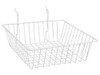 USC S-18618W WIRE BASKETS - 12 X 12 X 4", WHITE