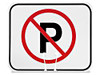 USC H-5511 TRAFFIC CONE SIGN - "NO PARKING"