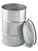 USC S-20529 OPEN TOP STAINLESS STEEL DRUM WITH LID -