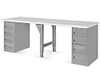 USC H-5930-LAM 4 DRAWER/4 DRAWER PEDESTAL WORKBENCH - 9