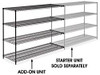 USC H-1752-54A BLACK WIRE SHELVING ADD-ON UNIT - 72 X 2