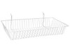 USC S-18612W WIRE BASKETS - 24 X 12 X 4", WHITE