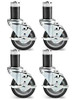 USC H-5746 STAINLESS STEEL WORKTABLE CASTERS - SET 