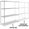 USC H-2948-86A CHROME WIRE SHELVING ADD-ON UNIT - 72 X 