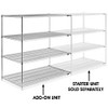 USC H-2950-63A CHROME WIRE SHELVING ADD-ON UNIT - 60 X 