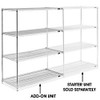 USC H-2946-63A CHROME WIRE SHELVING ADD-ON UNIT - 48 X 