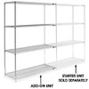 USC H-2947-86A CHROME WIRE SHELVING ADD-ON UNIT - 60 X 