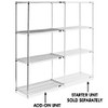 USC H-2940-72A CHROME WIRE SHELVING ADD-ON UNIT - 36 X 