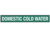 USC S-23502-1 "DOMESTIC COLD WATER" PIPE MARKERS - 34 