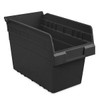 USC S-23364BL PLASTIC SHELF BINS - 7 X 12 X 8", BLACK