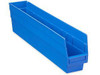 USC S-23365BLU PLASTIC SHELF BINS - 4 X 24 X 6", BLUE