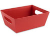 USC S-22254R MARKET TRAYS - 9 X 7 X 3", RED