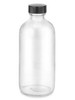 USC S-23397 CLEAR BOSTON ROUND GLASS BOTTLES - 8 OZ
