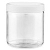 USC S-17984P-W STRAIGHT-SIDED GLASS JARS - 16 OZ, WHITE