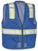 USC S-22908BLU-L COLORED HI-VIS SAFETY VEST - BLUE, L/XL