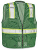 USC S-22908G-S COLORED HI-VIS SAFETY VEST - GREEN, S/M