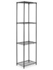 USC H-2423-96 BLACK WIRE SHELVING UNIT - 24 X 18 X 96"