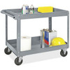 USC H-592GR STEEL PUSH CART - 40 X 24 X 32", GRAY