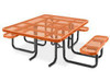 USC H-2671O ADA METAL PICNIC TABLE - 46" SQUARE, ORA