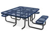 USC H-2671NB ADA METAL PICNIC TABLE - 46" SQUARE, NAV