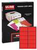 USC S-21852R ULINE TRUE COLOR LASER LABELS - RED, 4 X
