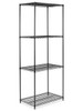 USC H-2132-96 BLACK WIRE SHELVING UNIT - 36 X 24 X 96"
