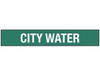 USC S-23501-2 "CITY WATER" PIPE MARKERS - 2 12 - 7 78"