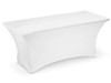USC S-22320W STRETCH FABRIC TABLE COVER - 6' RECTANGL