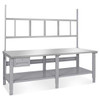 USC H-6343-SS DELUXE WORKSTATION STARTER TABLE - 96 X 
