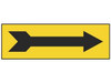 USC S-23507-2 YELLOW WITH BLACK ARROW PIPE MARKERS - 2