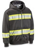 USC S-23050-2X BLACK HI-VIS FULL-ZIP HOODIE - 2XL