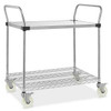 USC H-7489 SOLID TOP STAINLESS STEEL WIRE CART - 39