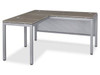USC H-7750GR DOWNTOWN OFFICE L-DESK - 60 X 60", GRAY