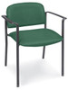 USC H-3734G FABRIC STACKABLE CHAIR WITH ARMRESTS - G