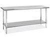 USC H-6915 DELUXE STAINLESS STEEL WORKTABLE WITH BO