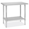 USC H-7567 DELUXE STAINLESS STEEL WORKTABLE WITH BO