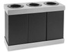 USC S-21862 CORRUGATED PLASTIC TRASH CAN - THREE BIN