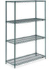 USC H-4306G EPOXY WIRE SHELVING UNIT - 48 X 18 X 72"