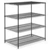 USC H-6748-54 BLACK WIRE SHELVING UNIT - 48 X 30 X 54"