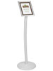 USC H-6328SIL PEDESTAL SIGN HOLDER - 8 12 X 11", SILVE